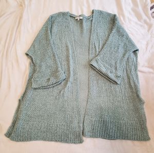 Veveret teal beach cardigan